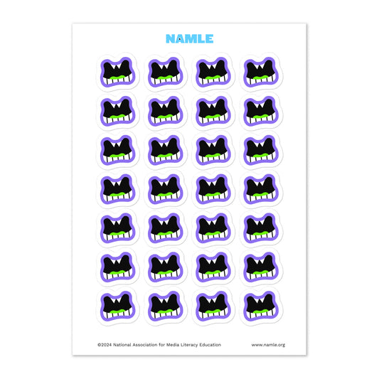 Headline Hellion Icon Sticker Sheet