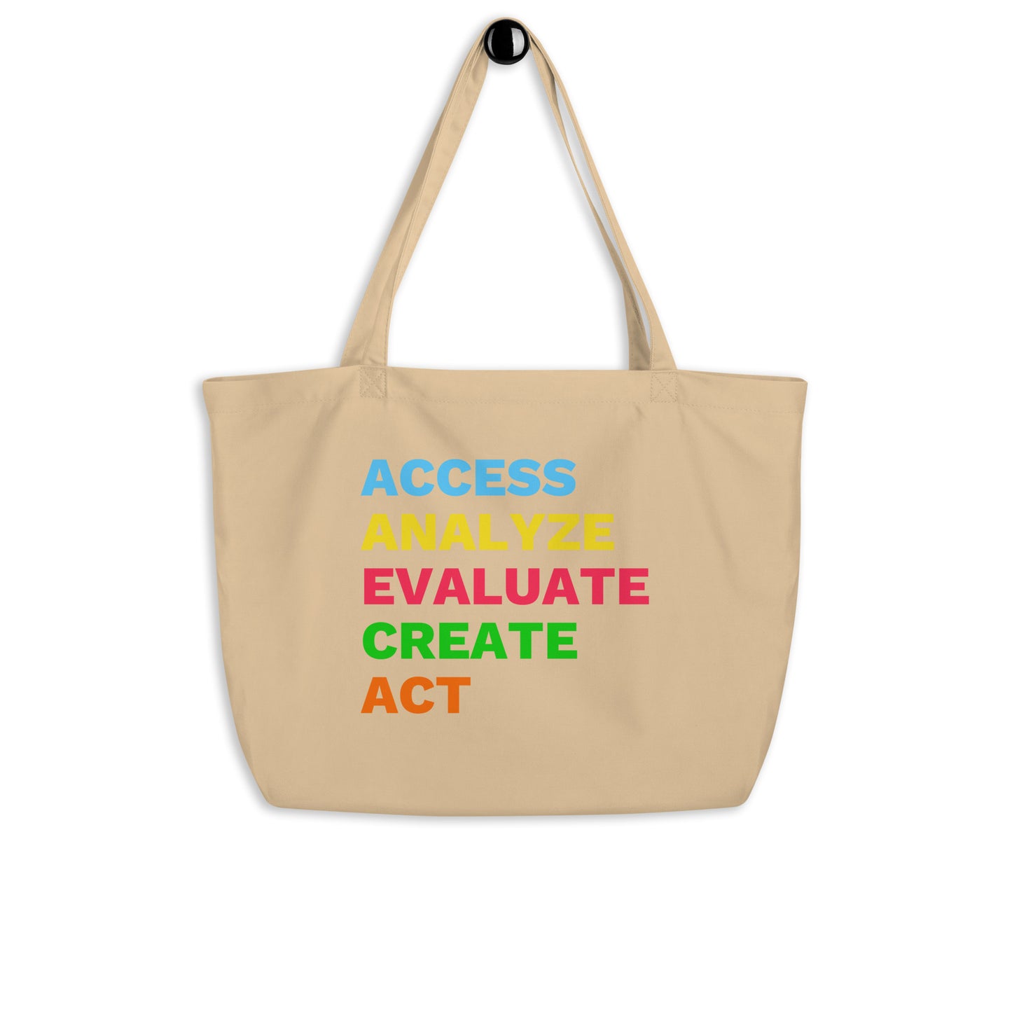 "Media Literacy" De•Fined Large Tote