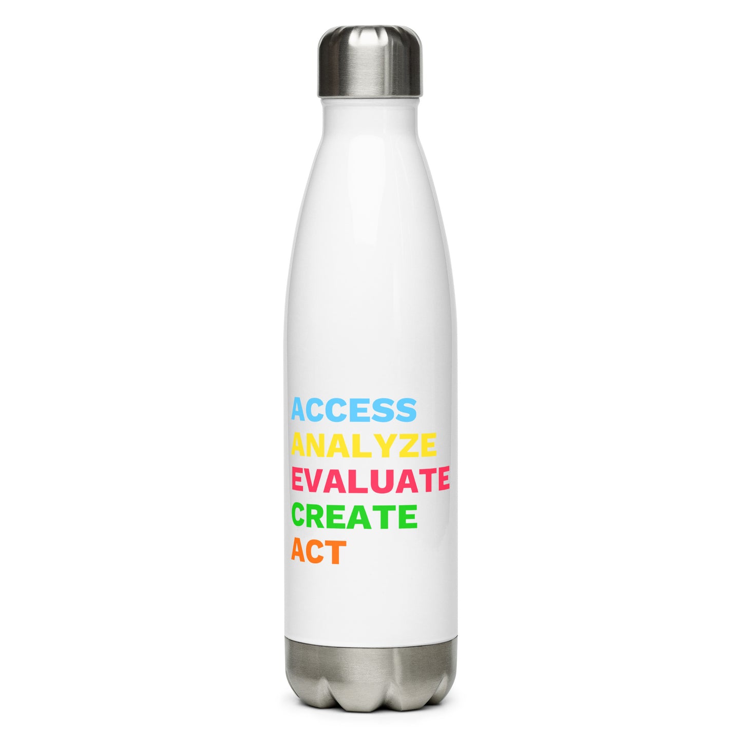 "Media Literacy" De•Fined Stainless Water Bottle