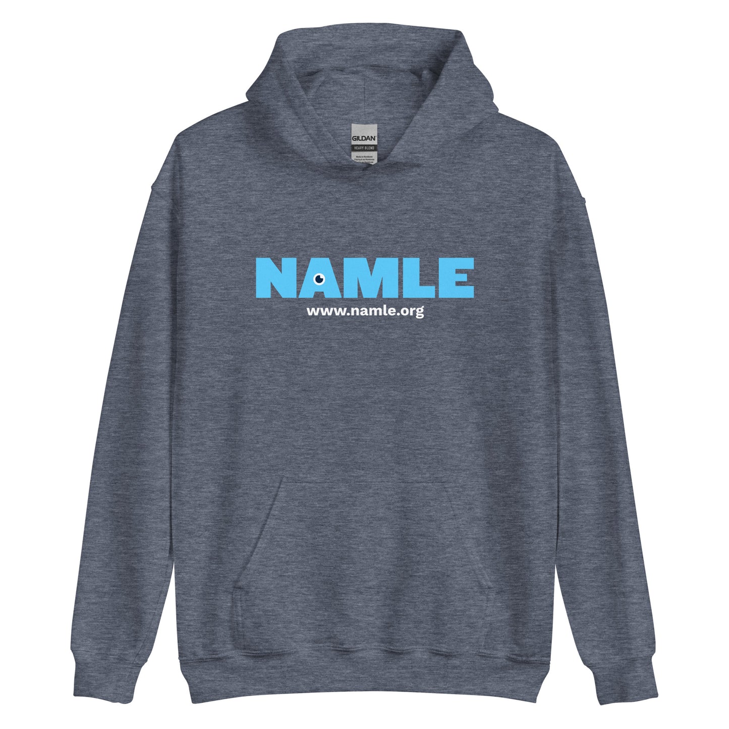 NAMLE Light Blue Logo Hoodie (dark)