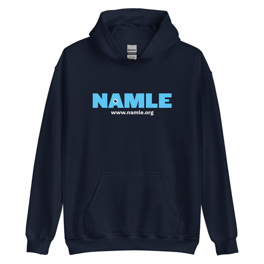 NAMLE Light Blue Logo Hoodie (dark)