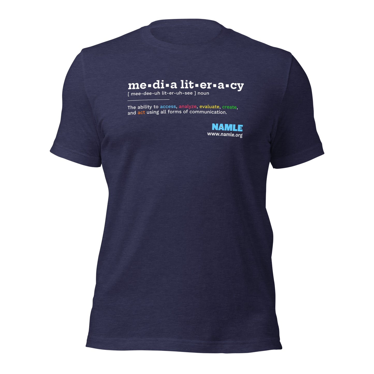 "Media Literacy" De•Fined T-Shirt (dark)