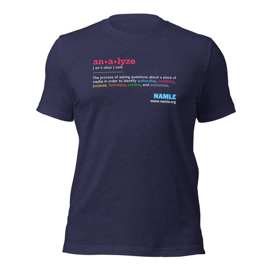 "Analyze" De•Fined T-Shirt (dark)