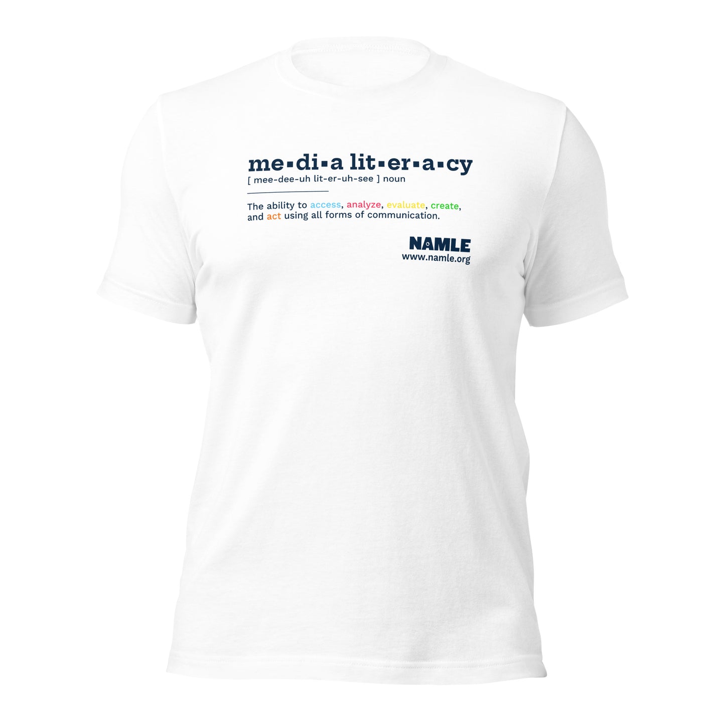 "Media Literacy" De•Fined T-Shirt (light)