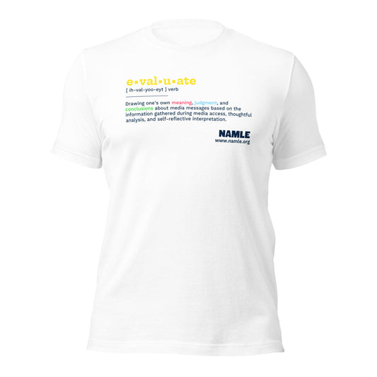 "Evaluate" De•Fined T-Shirt (light)